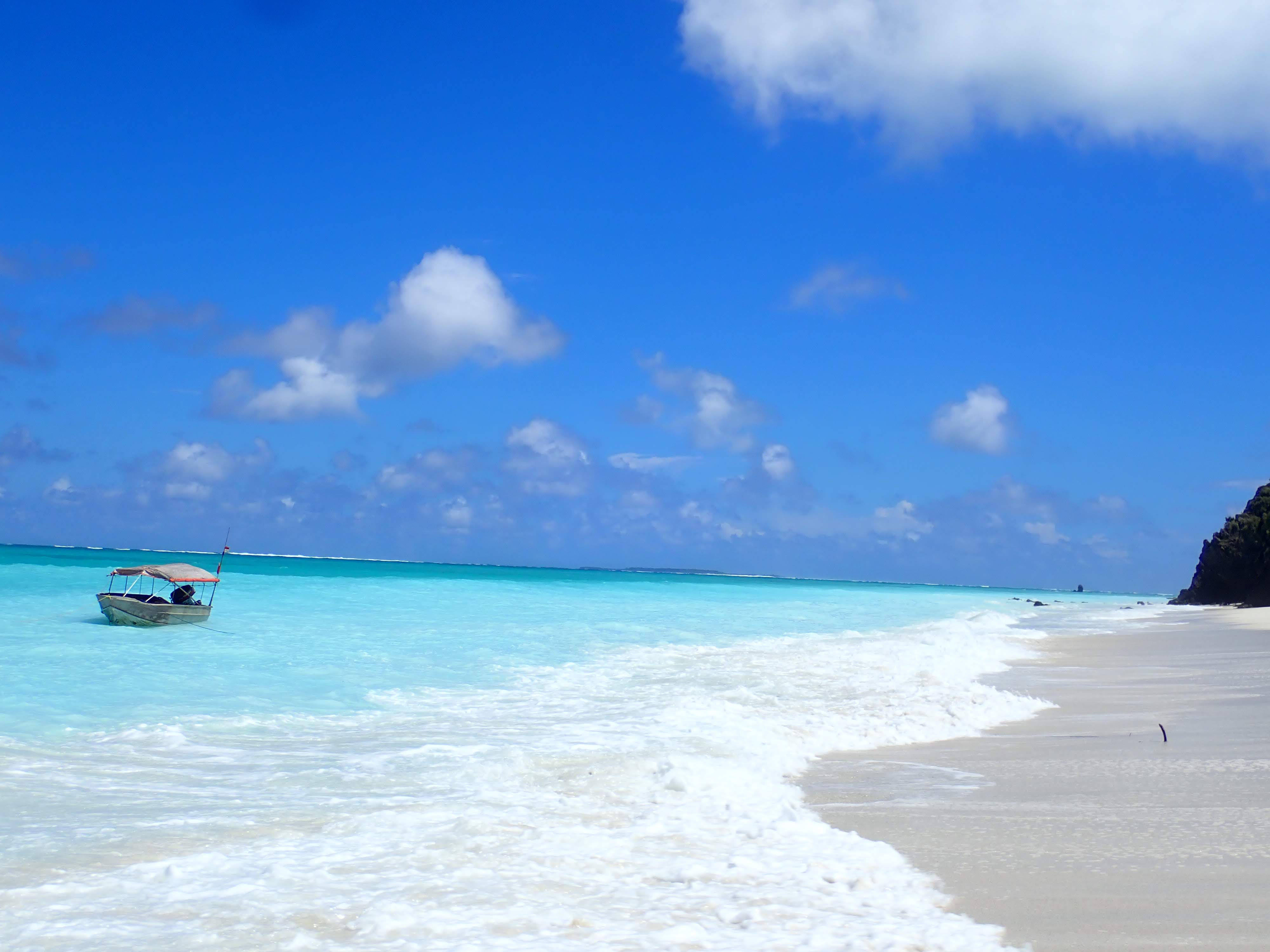 White sand and turquoise water on Sumba